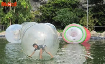 a giant hamster bubble for humans